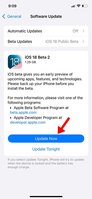 Публичная бета-версия iOS 18 2