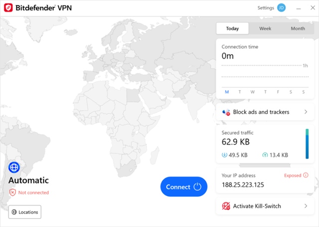 Я не использую Bitdefender VPN, но Unified Wintun все равно появляется